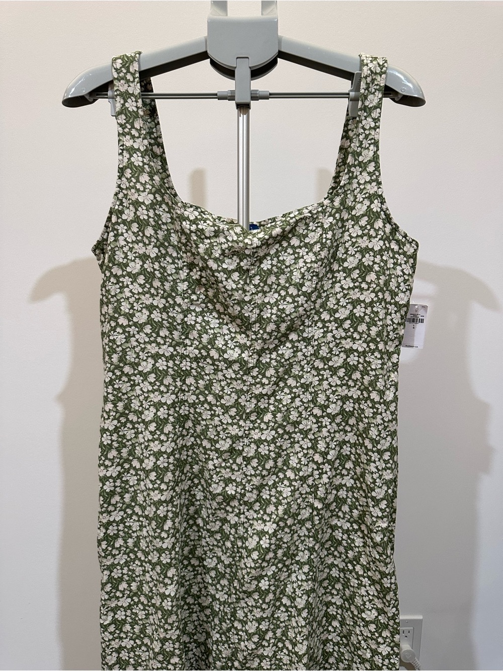Old Navy Green and White Floral Dress